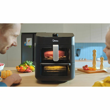 Midea Dual Basket Air Fryer 11L , MAF112B0BPKW