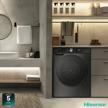 Hisense WD5S1045BB 10.5/6kg, Washer Dryer, D Rated in Black