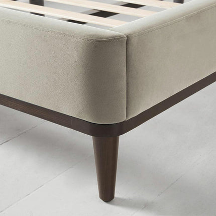 Swyft Bed 02 Beige Velvet Bed Frame in 3 Sizes – view 6