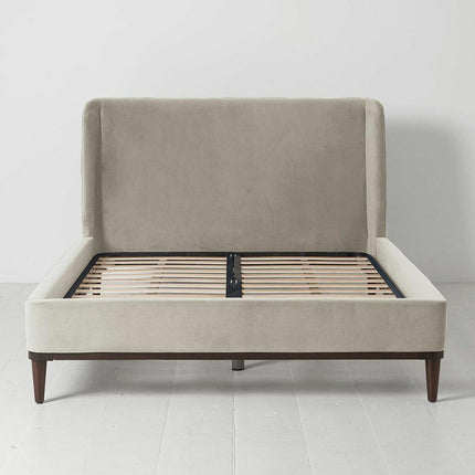 Swyft Bed 02 Beige Velvet Bed Frame in 3 Sizes – view 4