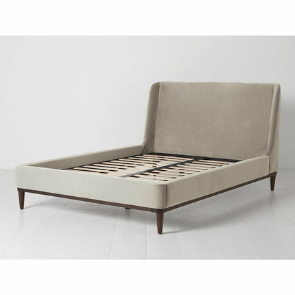 Swyft Bed 02 Beige Velvet Bed Frame in 3 Sizes – view 3