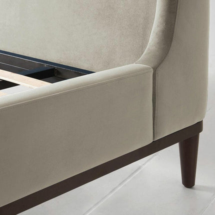 Swyft Bed 02 Beige Velvet Bed Frame in 3 Sizes – view 5