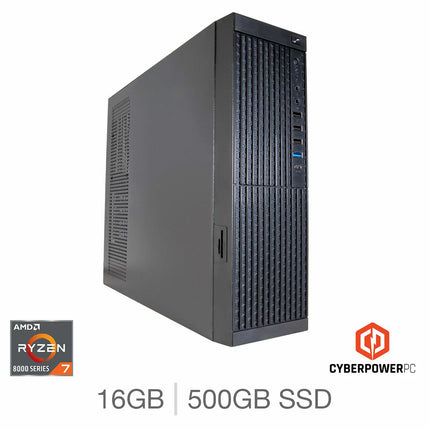 CyberPower, AMD Ryzen 7, 16GB RAM, 500GB SSD, Desktop PC