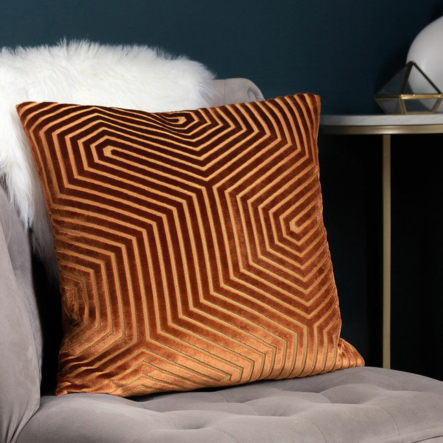 Paoletti Evoke Velvet Feather Fill Cushion 2 Pack in 5 Colours, 45 x 45 cm – view 2