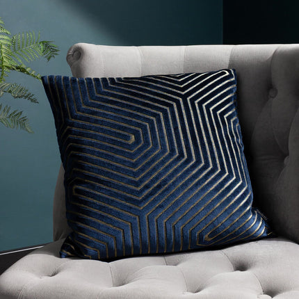 Paoletti Evoke Velvet Feather Fill Cushion 2 Pack in 5 Colours, 45 x 45 cm – view 5