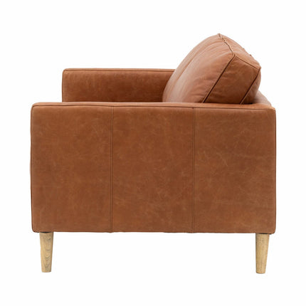 Gallery Osborne Brown Leather 2 Seater Sofa – view 6