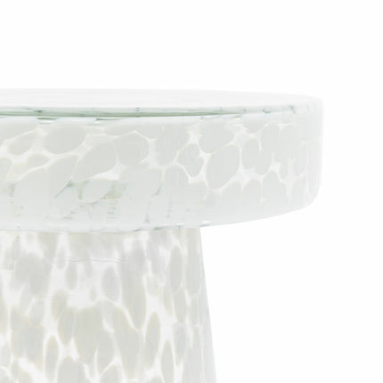 Gallery Murano White Glass Side Table – view 6