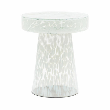 Gallery Murano White Glass Side Table – view 5