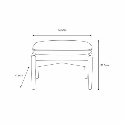 Gallery Datsun Sheepskin Footstool – view 2