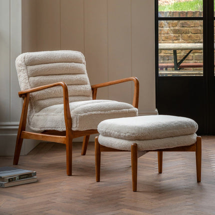Gallery Datsun Sheepskin Footstool – view 5
