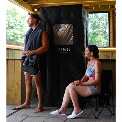 R3NU Sauna Steam Pod with Ice Plunge Recovery Pod