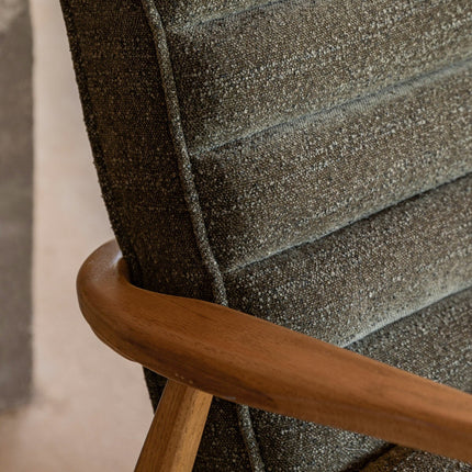Gallery Datsun Boucle Fabric Armchair – view 4