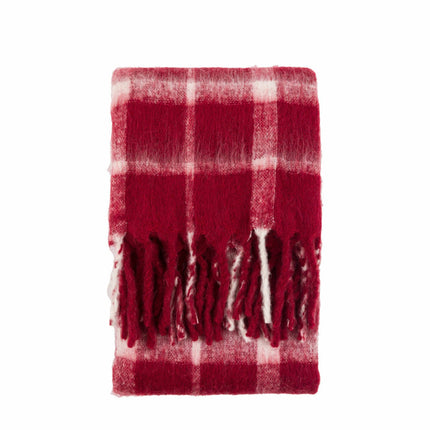 Gallery Heritage Check Faux Mohair Throw in 2 Colours, 130 x 170 cm – view 7