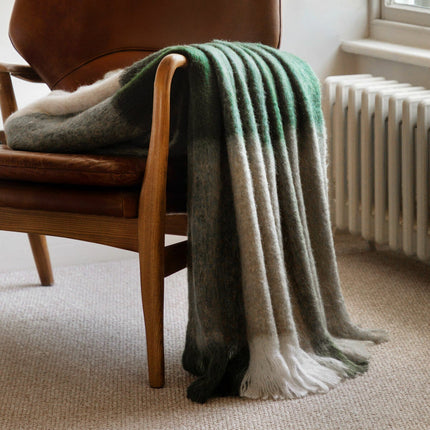 Gallery Heritage Check Faux Mohair Throw in 2 Colours, 130 x 170 cm – view 2