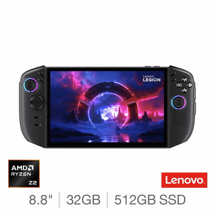 Lenovo Legion Go Handheld Gaming PC – 8.8" OLED, AMD Ryzen Z2, 32GB RAM, 512GB SSD, 83N1000NUK