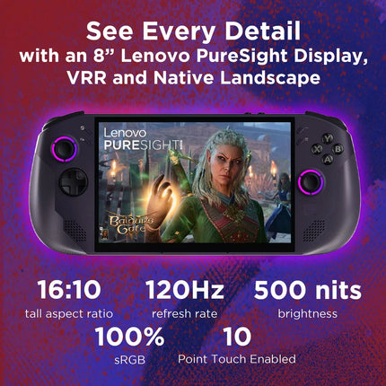Lenovo Legion Go S Gaming Handheld – 8" AMD Ryzen Z2 PC, 16GB RAM, 1TB SSD, 83L3003BUK