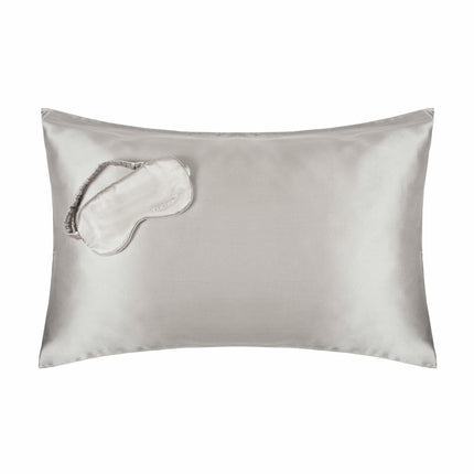 Cocoonzzz 100% Mulberry Silk Pillowcase & Eyemask Set, Platinum – view 2