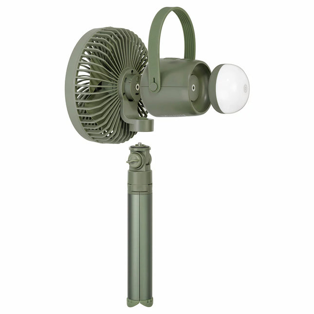 Camelion Rechargeable Camping Fan With LED Light