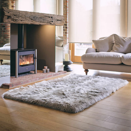 Bowron Sheepskin Area Rug in 5 Colours, 120 x 180 cm – view 3