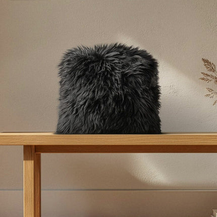 Bowron Double Sided Sheepskin Cushion, 35 x 35cm in 6 Colours – view 4