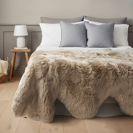 Bowron Longwool 100% Sheepskin Octo Rug in 5 Colours