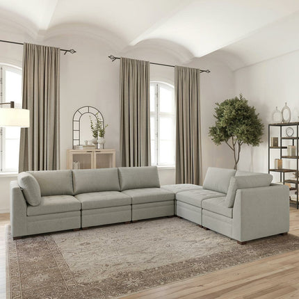 Thomasville Tisdale Beige 6 Piece Modular Fabric Sofa – view 3