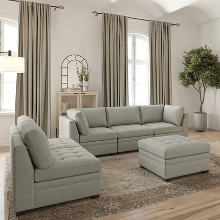 Thomasville Tisdale Beige 6 Piece Modular Fabric Sofa – view 5