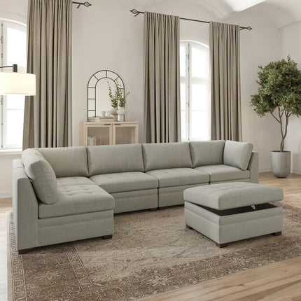 Thomasville Tisdale Beige 6 Piece Modular Fabric Sofa – view 4