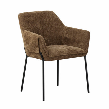 Manila Brown Fabric Dining Chair, 2 Pack – view 4