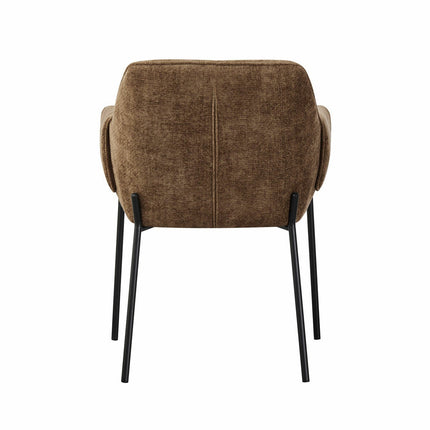 Manila Brown Fabric Dining Chair, 2 Pack – view 6