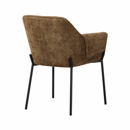 Manila Brown Fabric Dining Chair, 2 Pack – view 7