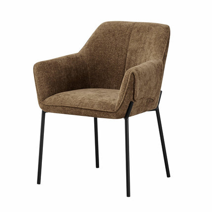 Manila Brown Fabric Dining Chair, 2 Pack – view 5