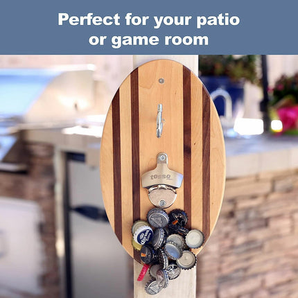 Vivere Hook and Ring Game with Bottle Opener & Magnetic Bottle Cap Catch (2 Pack) – view 4