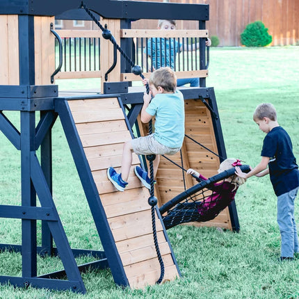 Backyard Discovery Timber Crossing Wooden Playcentre and Swing Set (3-10 Years) – view 6