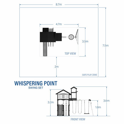 Backyard Discovery Whispering Point Playcentre and Swing Set (3-10 Years) – view 2