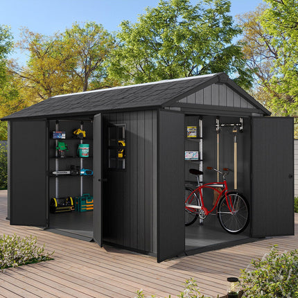 Keter Newton Plus 15ft x 7ft 5" (4.5 x 2.2m) Dual Entry Storage Shed – view 3
