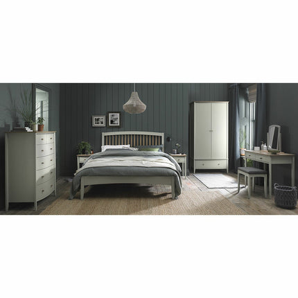 Bentley Designs Whitby Scandi Oak & Soft Grey 5 Drawer Chest of Drawers – view 4
