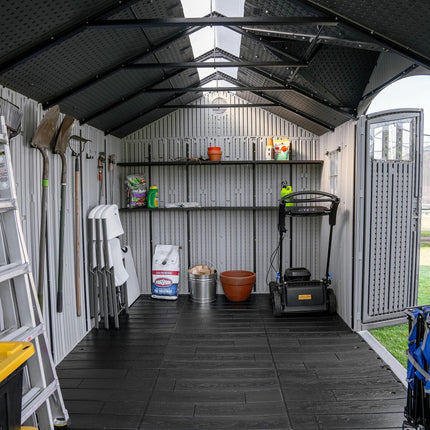 Lifetime 15ft x 8ft (4.5 x 2.5m) Dual Entry Outdoor Storage Shed - Model 60410 – view 3