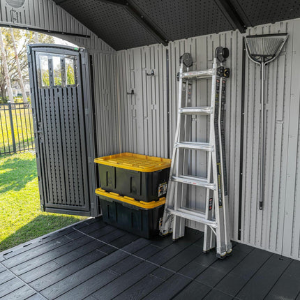 Lifetime 15ft x 8ft (4.5 x 2.5m) Dual Entry Outdoor Storage Shed - Model 60410 – view 4