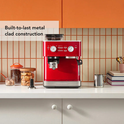 KitchenAid Espresso Coffee Machine - Candy Apple Red - 5KES6551BCA