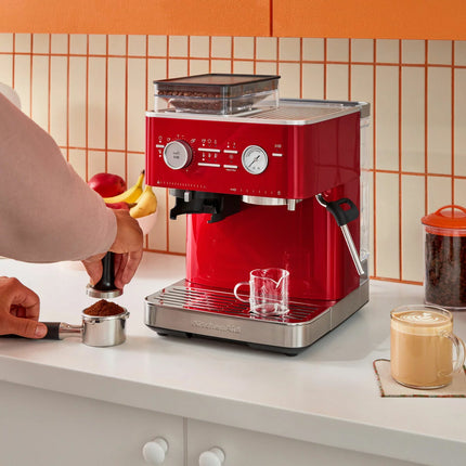 KitchenAid Espresso Coffee Machine - Candy Apple Red - 5KES6551BCA