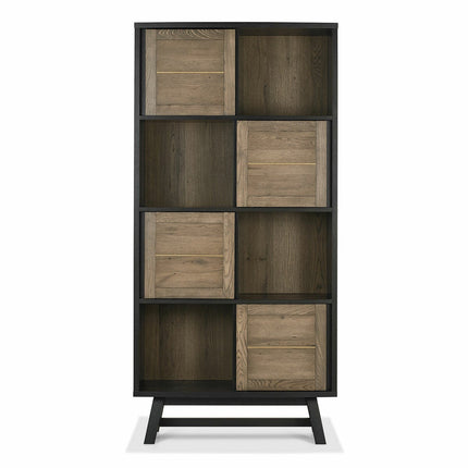 Bentley Designs Camden Weathered Oak & Peppercorn Display Cabinet – view 4
