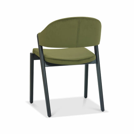 Bentley Designs Camden Peppercorn Cedar Velvet Dining Chair, 2 Pack – view 5