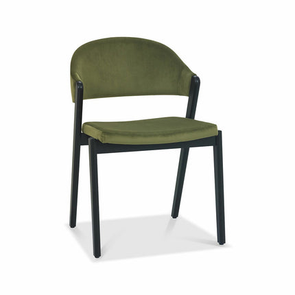 Bentley Designs Camden Peppercorn Cedar Velvet Dining Chair, 2 Pack – view 4