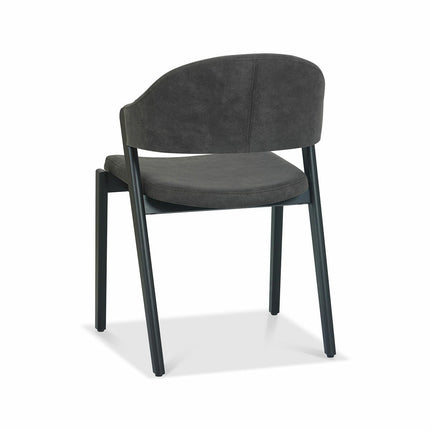 Bentley Designs Camden Peppercorn Grey Fabric Dining Chair, 2 Pack – view 4