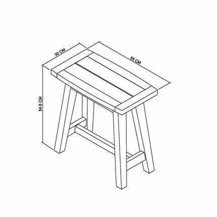 Bentley Designs Camden Weathered Oak & Peppercorn Side Table – view 2