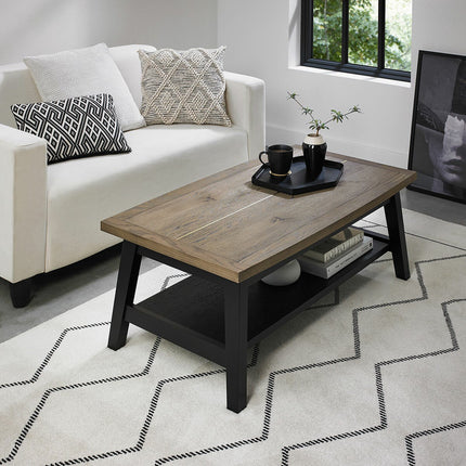 Bentley Designs Camden Weathered Oak & Peppercorn Coffee Table