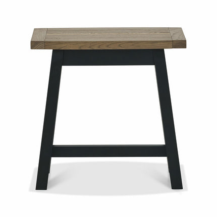 Bentley Designs Camden Weathered Oak & Peppercorn Side Table – view 4
