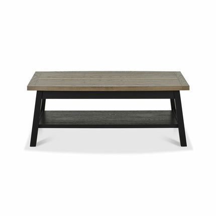 Bentley Designs Camden Weathered Oak & Peppercorn Coffee Table – view 4
