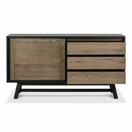 Bentley Designs Camden Weathered Oak & Peppercorn Wide Sideboard – view 7